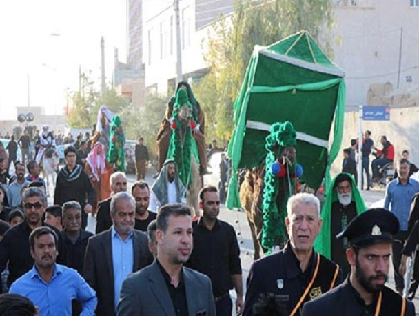 ورود نمادین کاروان امام رضا (ع) به ابرکوه