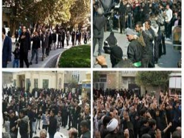 برگزاری مراسم اربعین حسینی در شهرستان های استان کرمانشاه