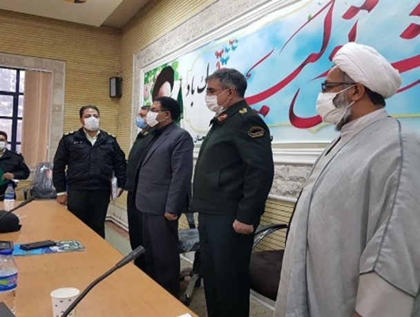 مراسم تکریم و معارفه فرمانده انتظامی شهرستان هرسین برگزار شد