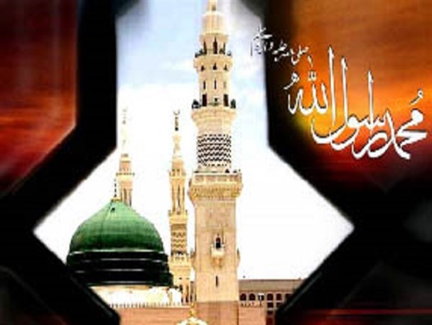 قرائت زیارت حضرت رسول(ص) از بعید در 3 نقطه از شهرستان مهدیشهر