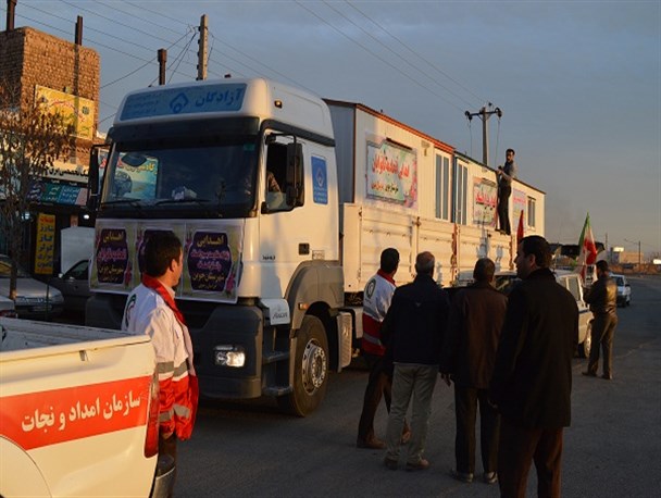 ارسال 3 عدد کانکس از جوین به مناطق زلزه زده غرب کشور