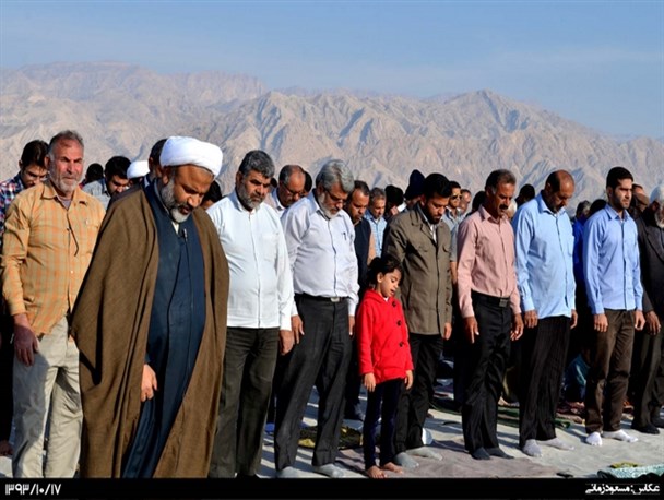 برازجان پس از اقامه نماز، بارانی شد+تصاویر