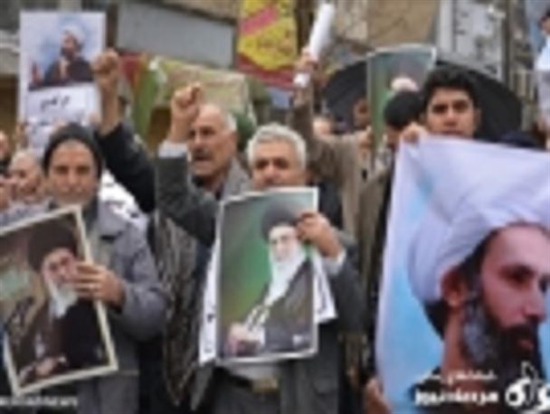 راهپیمایی آدینه گزاران کرمانشاه در اعتراض به جنایات رژِیم آل سعود