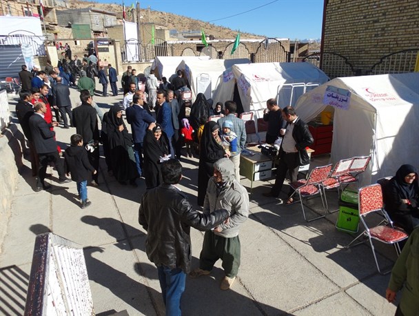 بیمارستان صحرایی بسیج جامعه پزشکی در منطقه محروم "میربگ جنوبی"دلفان