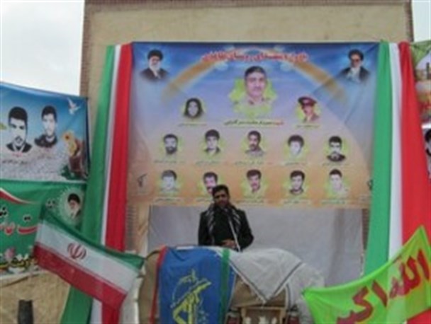 برگزاری یادواره شهدای روستای طاغذی در شهرستان نیمروز