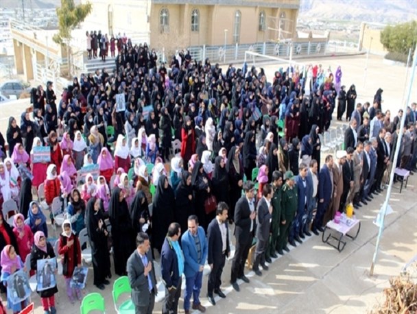 جشن پیروزی انقلاب در بخش صیدون باغملک برگزار شد +تصاویر