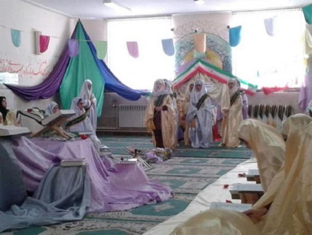 گزارش تصویری/ افتتاح نمایشگاه آثار هنری و صنایع دستی کودکان در خاش
