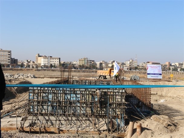 احداث بزرگترین ایستگاه پمپاژ فاضلاب در میاندوآب کلنگ زنی شد+ تصاویر