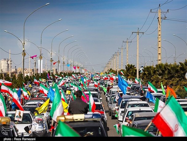راهپیمایی ۲۲ بهمن در قزوین به صورت خودرویی و موتوری برگزار می‌شود
