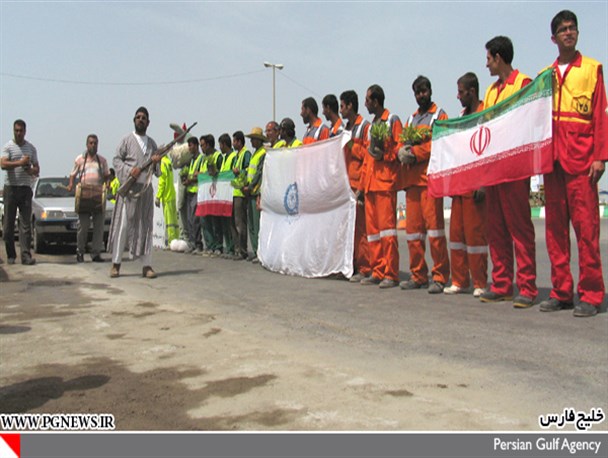 استقبال از مسافران نوروزی در مبادی ورودی دشتستان