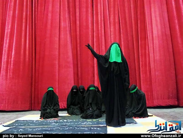 مراسم نمادین خطبه خوانی فدکیه در بندرانزلی برگزار شد