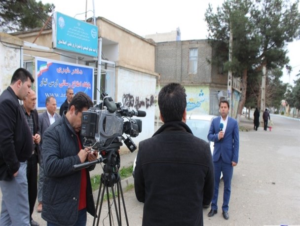 تصویربرداری برنامه"در استان" شبکه سبلان در شهر اصلاندوز+عکس