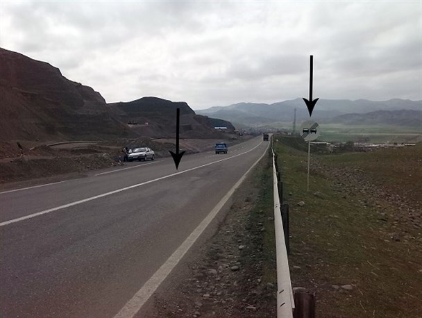 نصب اشتباه تابلوی راهنمایی و رانندگی در محور مواصلاتی اصلاندوز-اردبیل+عکس