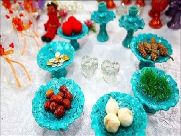 برپایی نمایشگاه هفت سین با مواد دور ریز در نی ریز