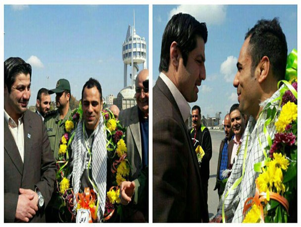 کشتی گیر گلستانی که با نماینده رژیم غاصب صهیونیست بازی نکرد، وارد گلستان شد+عکس