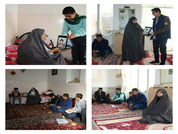 دیداراعضاء اتحادیه انجمن های اسلامی دانش آموزی قاین با مادران شهدا + تصاویر