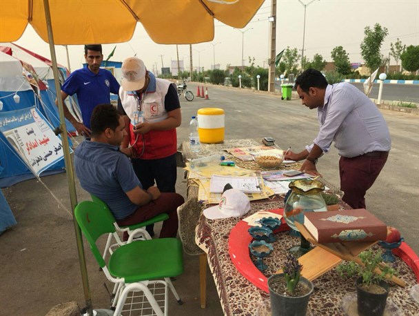 بهره مندی بیش از 7 هزار مسافر نوروزی از خدمات هلال احمر میبد