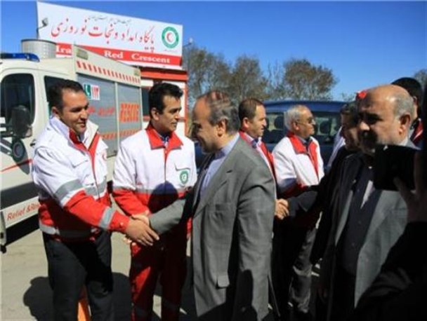 کار بی وقفه امدادگران هلال احمر در تعطیلات نوروز