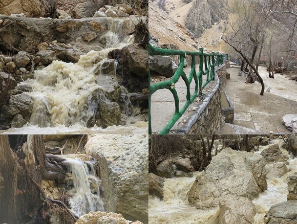چهره زمستانی و خشمگین تنگ کبوتری شهرستان بویراحمد در روزهای بهاری+تصاویر
