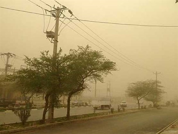 سرعت وزش باد در استان به 54 کیلومتر رسید
