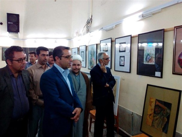 افتتاحیه اولین نمایشگاه نقاشی در شهرستان جاجرم