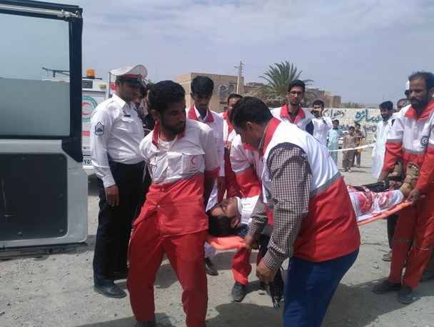 برگزاری مانوار امداد و نجات تصادفات جاده ای  در سراوان
