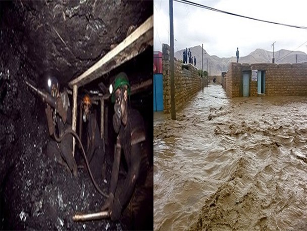 بررسی علت حادثه معدن همچنان ادامه دارد/ سنگ تمام نیروهای جهادی در سیل دامغان