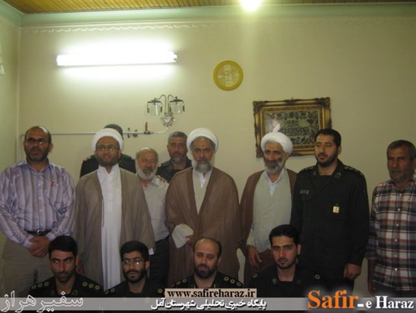 دیدار سبز پوشان سپاه آمل با فرزند مرحوم شیخ احمد کافی+تصاویر