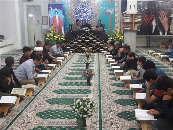 مراسم جزءخوانی قرآن در شهر نان و برکت کمشچه/ تصاویر