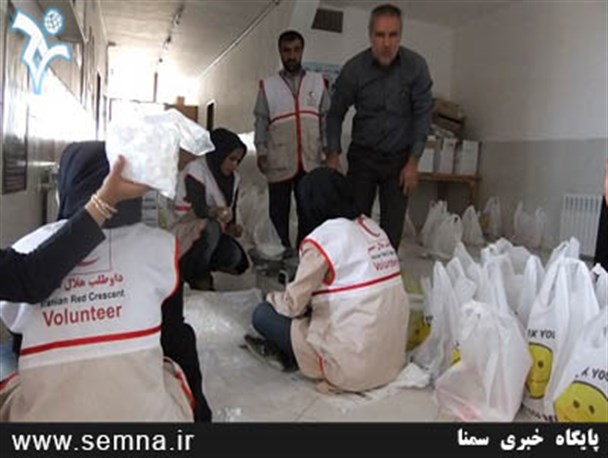 ۷۰۰ سبد غذایی بین نیازمندان سمیرمی توزیع شد