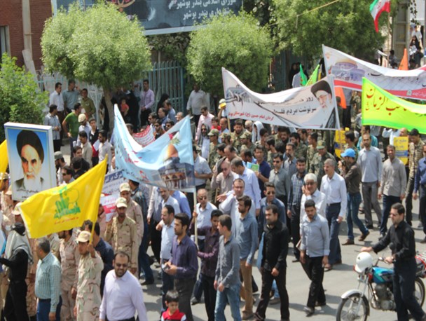 حضور مردم ولایت مدار بوشهر در راهپمایی روز جهانی قدس