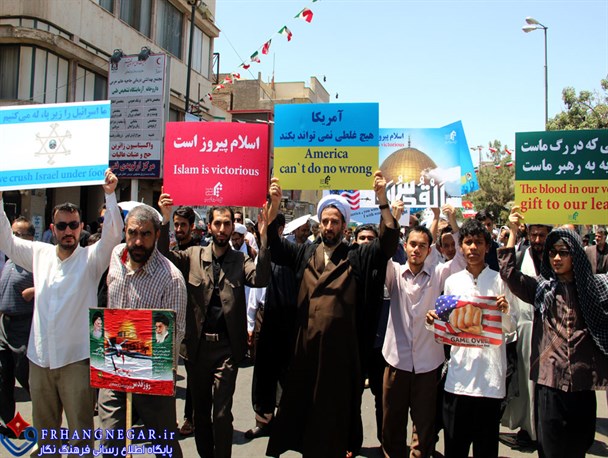 حضور اتباع خارجی در راهپیمایی روز قدس شهر قم+تصاویر