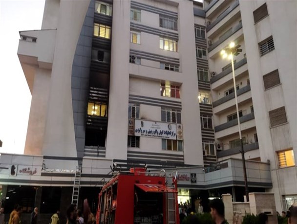 جزییات جدید از حریق در بیمارستان رسول اکرم / انتقال ۱۴۰ بیمار به فضای باز