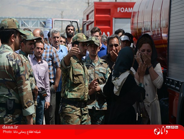 اولین تصاویر از سقوط هواپیما در تهران