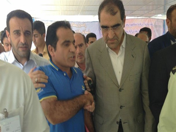 بازدید وزیر بهداشت از بیمارستان نظام مافی شهرستان شوش