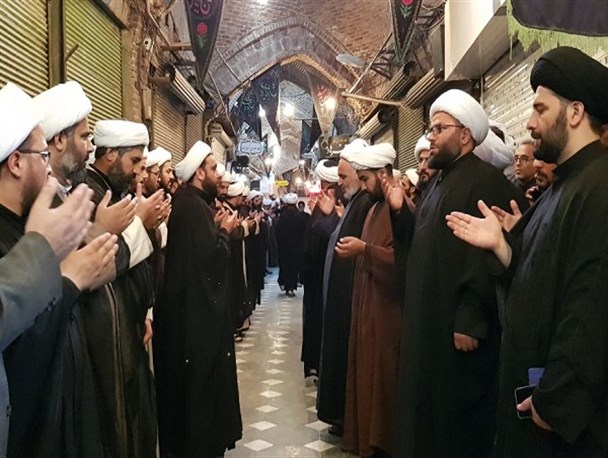 سوگواری طلاب و روحانیون اردبیل در عزای حسینی+ عکس