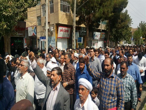 راهپیمایی مردم تایباد علیه آل سعود