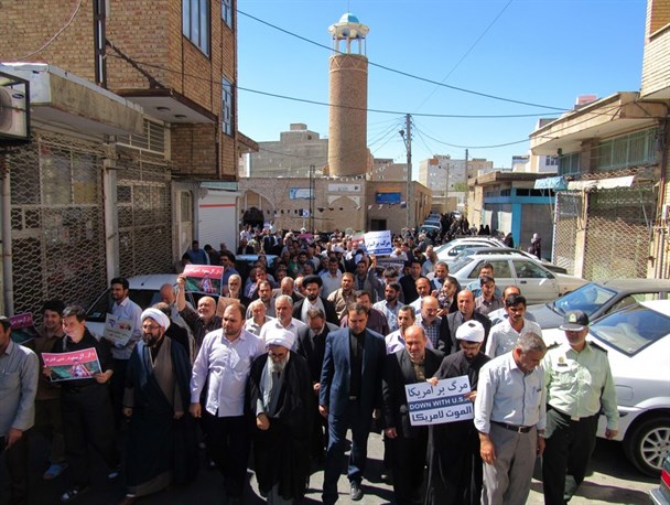 اعلام انزجار نمازگزاران شبستری از بی تدبیری آل سعود در فاجعه منا + تصاویر