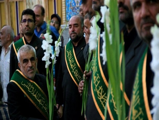 گلباران حرم حضرت هلال بن علی(ع) در روز عید غدیر/ تصاویر