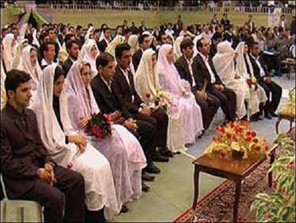 مراسم ازدواج آسان و حلال 14 زوج در منطقه کوهسرخ برگزار شد