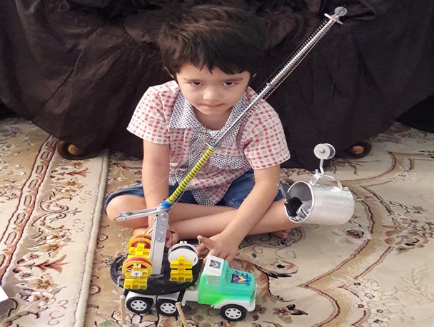 ساخت جرچقیل سنگین وزن توسط دانش پژوه کوچک یاسوجی+عکس