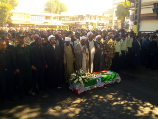 تشییع باشکوه پیکر شهید محمد نورآذر در مراغه