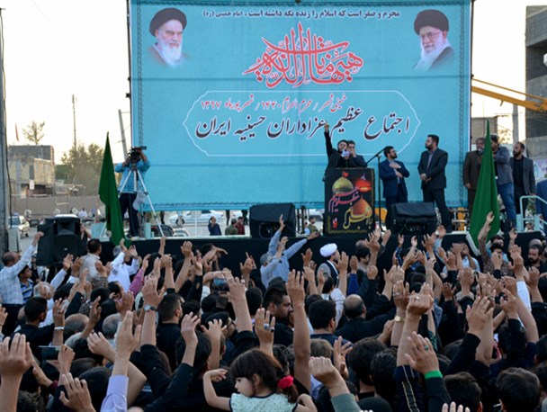 اجتماع قافله های ندای محرم در حسینیه ایران+ تصاویر