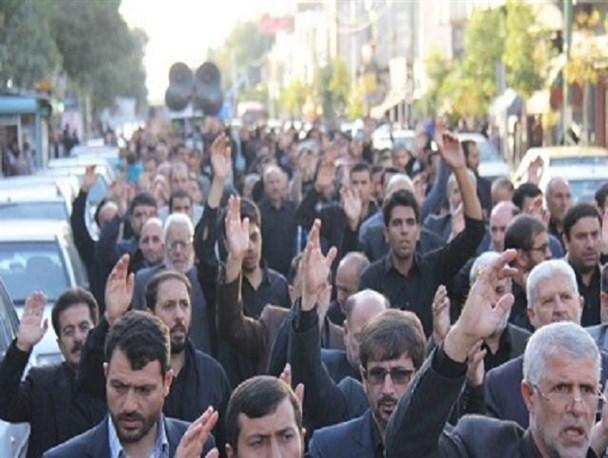 برگزاری دسته عزاداری هیئت رزمندگان اسلام در زنجان همزمان با نخستین روز محرم