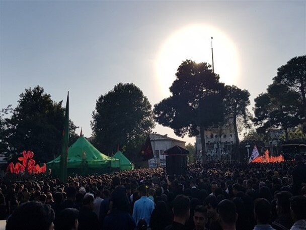 آیین «خیمه‌سوزان» در کرمانشاه برگزار شد