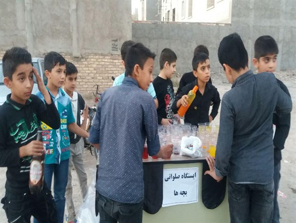 بی ریا ترین ایستگاه صلواتی حسینی در گرمسار