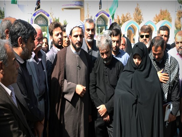 حضور خبرنگاران و اصحاب رسانه اصفهان بر سر مزار مطهر شهید حُججی+ تصاویر