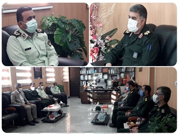 فرمانده سپاه امیرالمومنین(ع) با فرمانده نیروی انتظامی استان ایلام دیدار کرد
