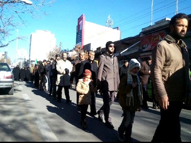 مراسم عزاداری خیابانی ۲۸ صفر در شهر میانه برگزار شد +تصاویر