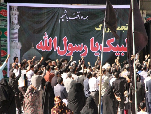 تجمع بزرگ لبیک یا رسول الله در بندرعباس+تصاویر